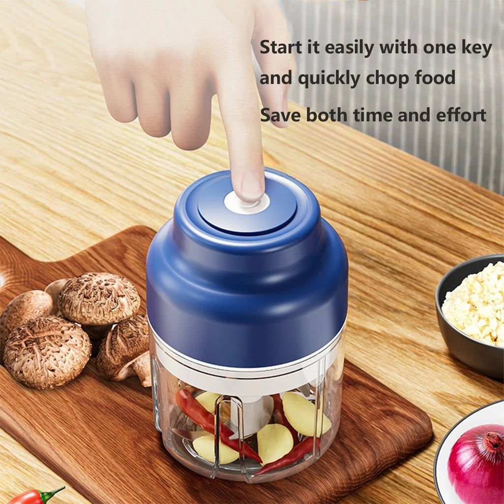 Electric Garlic Mincer 320ML Vegetable Chopper Food Chopper, USB Mini Garlic Mincer, Onion Chopper Portable Small Food Processor
