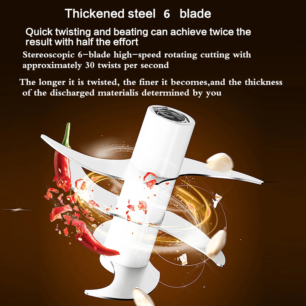 Electric Garlic Mincer 320ML Vegetable Chopper Food Chopper, USB Mini Garlic Mincer, Onion Chopper Portable Small Food Processor