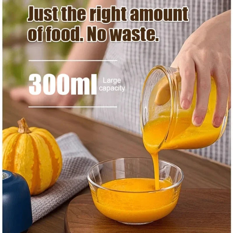 Garlic Chopper Portable Food Processor, Mini Food Chopper Onion Chopper, Cordless Meat Grinder With USB Charging-B61B